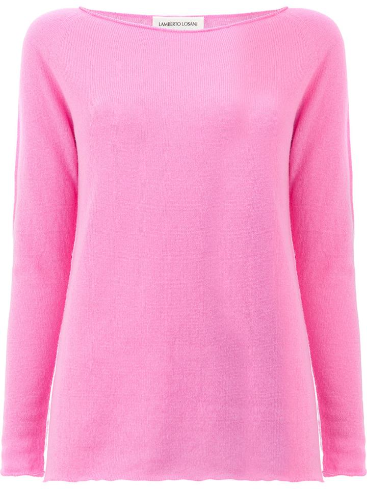 Lamberto Losani Cashmere Jumper - Pink & Purple