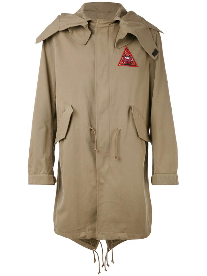 Givenchy Illuminati Patch Parka Jacket - Green