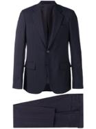 Versace Pinstriped Two-piece Suit - Blue