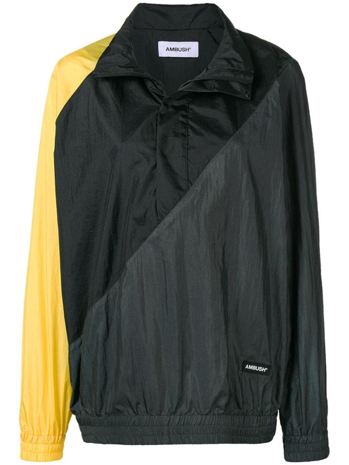 Ambush Striped Windbreaker - Yellow & Orange