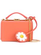 Mark Cross - Daisy-shaped Charm Shoulder Bag - Women - Cotton/leather - One Size, Yellow/orange, Cotton/leather