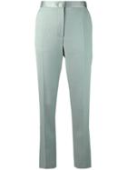 Joseph Creased Cropped Trousers - Green