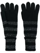 Sonia Rykiel Striped Gloves - Black