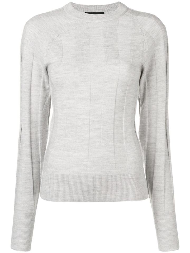 Joseph Fitted Knit Top - Grey