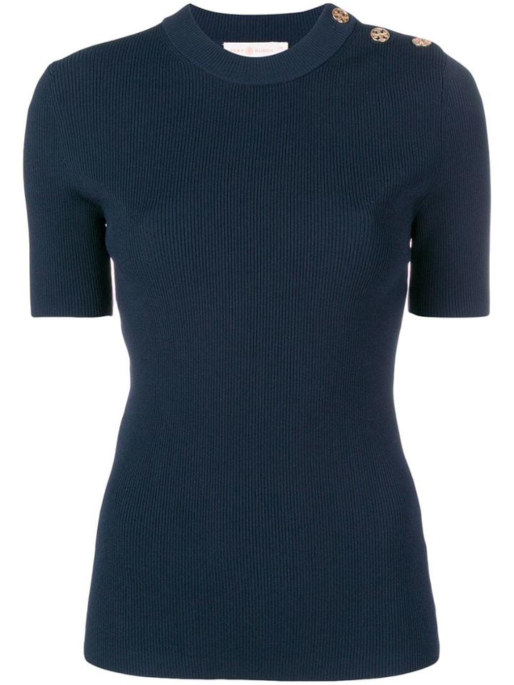 Tory Burch Short-sleeved Jumper - Blue