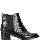 Rag & Bone Textured Ankle Boots - Black