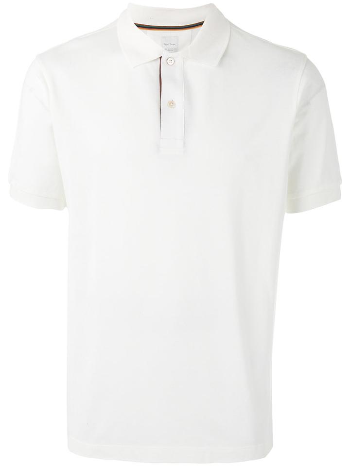 Paul Smith - Short Sleeve Polo Shirt - Men - Cotton - Xl, White, Cotton