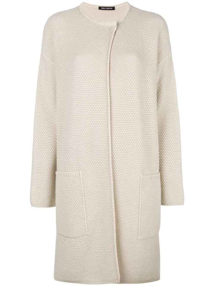 Iris Von Arnim Bubble Knit Cardi-coat - Neutrals