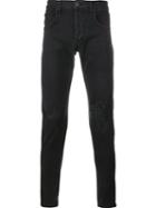 Rag & Bone Distressed Skinny Jeans, Men's, Size: 32, Grey, Cotton/polyurethane