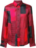 Roberto Cavalli Print Mix Shirt - Red