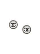 Chanel Vintage Cc Earrings - Grey