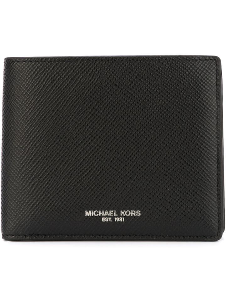 Michael Kors 'harrison' Fold Over Wallet - Black