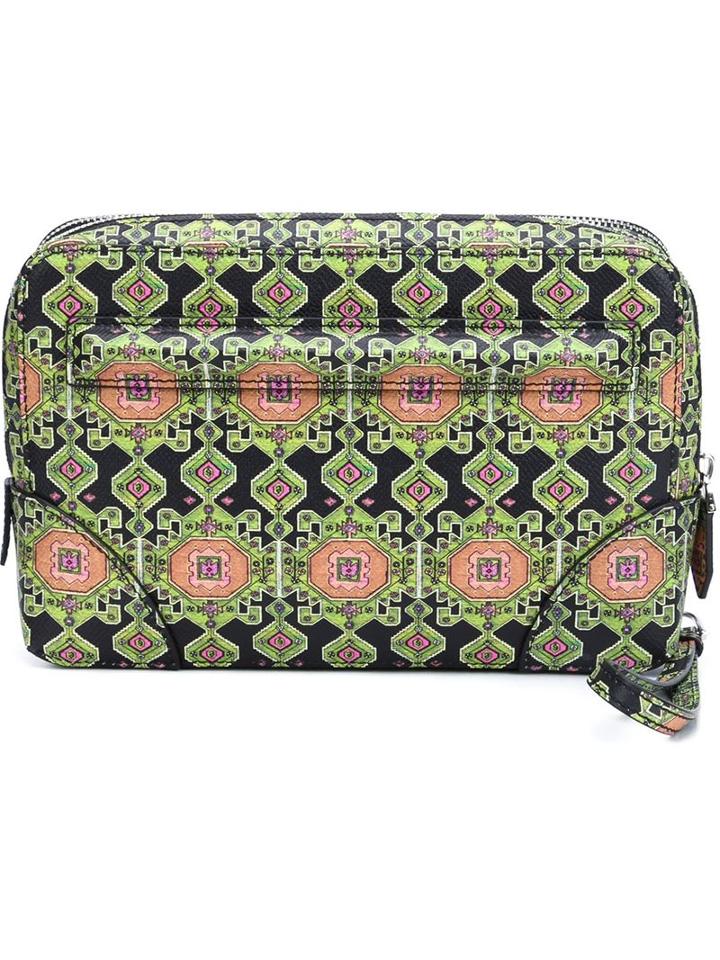 Givenchy Carpet Print Clutch, Men's, Black, Leather