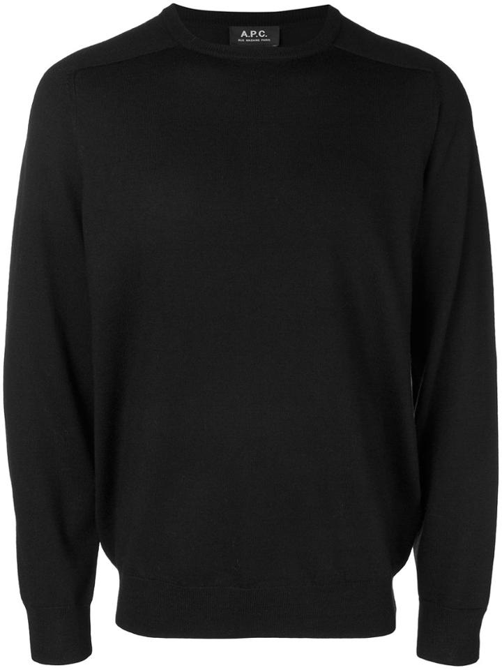 A.p.c. Classic Crew Neck Jumper - Black