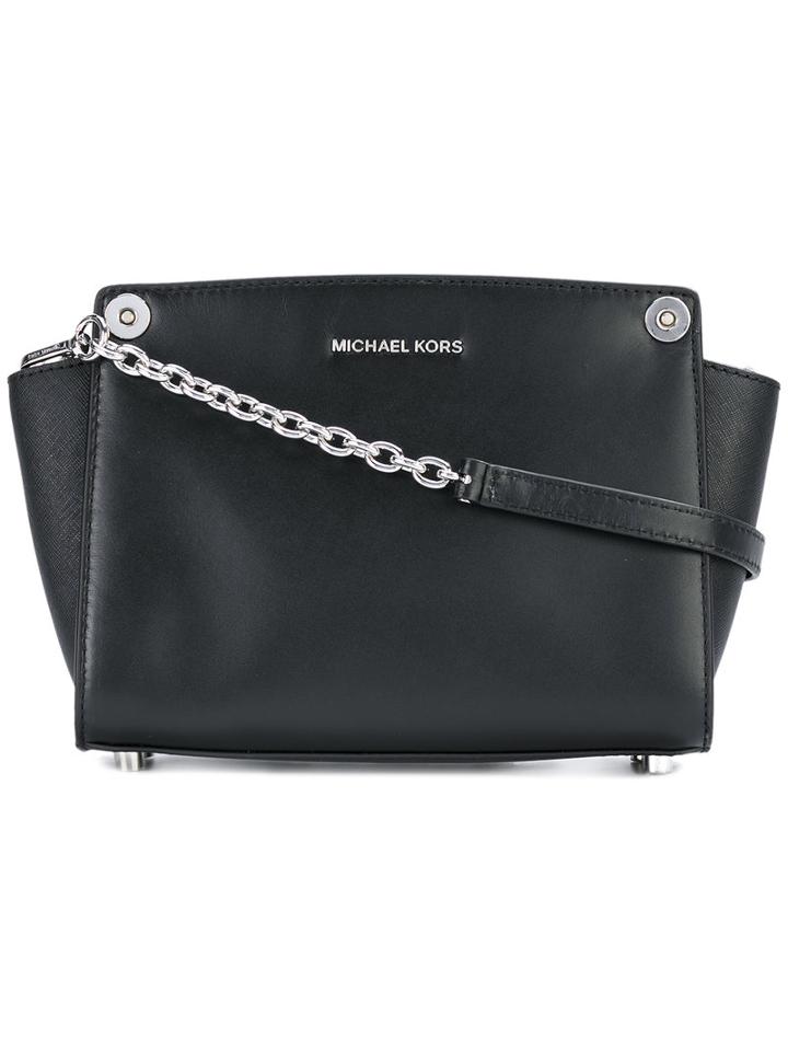 Michael Michael Kors - Chain Shoulder Bag - Women - Leather - One Size, Black, Leather
