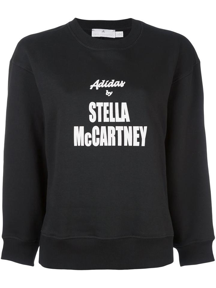 Adidas By Stella Mccartney Logo Yoga Sweatshirt, Women's, Size: Xxs, Black, Cotton/polyester