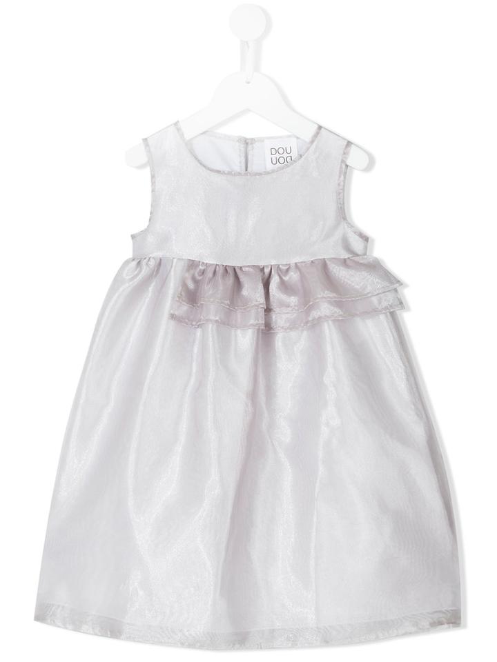 Douuod Kids - Commedia Dress - Kids - Cotton/polyester - 3 Yrs, Grey