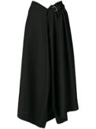Issey Miyake Cropped Pleated Trousers - Black