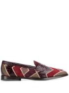Etro Colour Block Loafers - Red