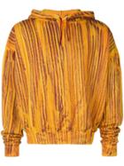 Eckhaus Latta Striped Hoodie - Yellow & Orange