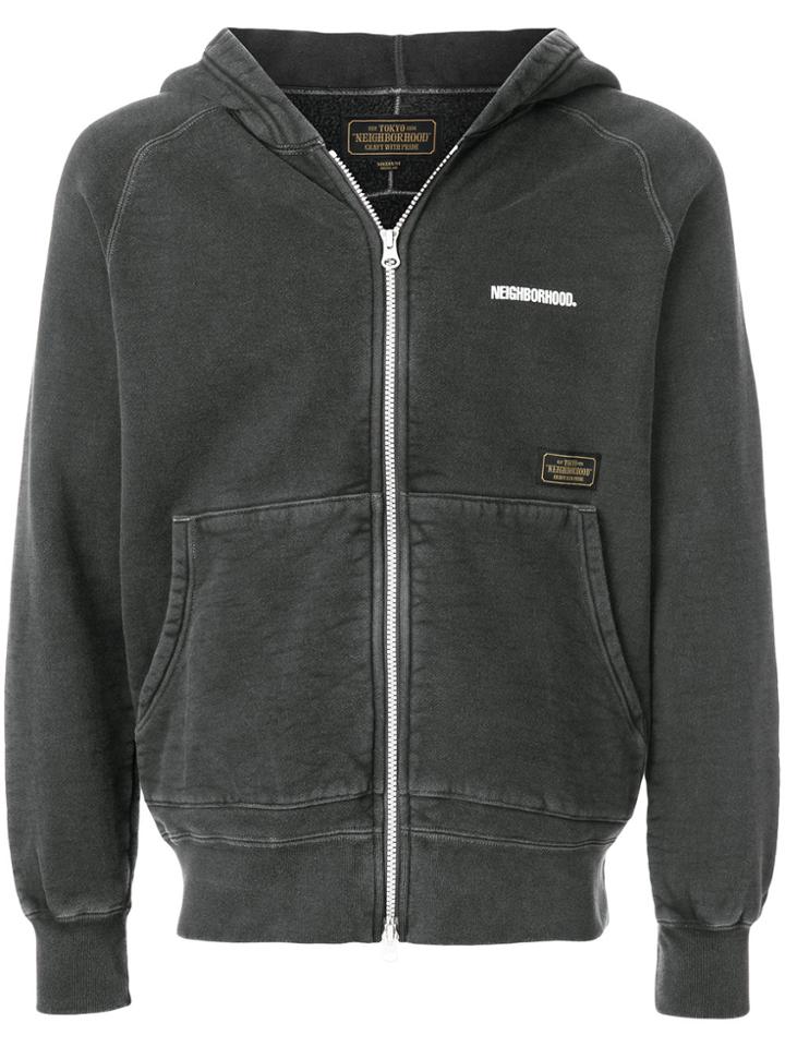 Neighborhood Classic Zipped Up Sweater - Black