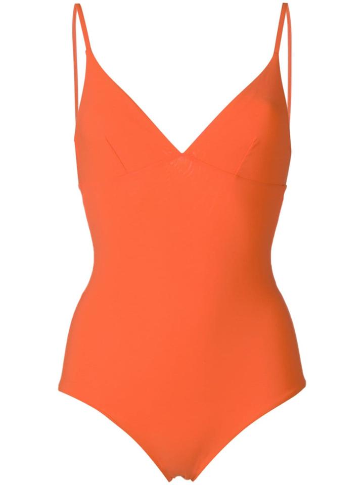 Tory Burch Marina One-piece Swimsuit - Yellow