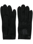 Manokhi - Cut Out Detail Gloves - Women - Lamb Skin - 7, Black, Lamb Skin