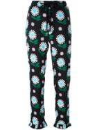 Markus Lupfer Daisy Print Cropped Trousers