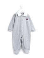 Cashmirino - Knit Motif Romper - Kids - Cotton - 12 Mth, Toddler Boy's, Grey