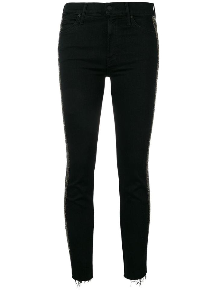 Mother The Rascal Cropped Trousers - Black