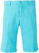 Etro Bermuda Shorts, Men's, Size: 52, Blue, Linen/flax