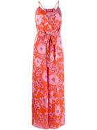 Guardaroba Floral Print Jumpsuit - Orange