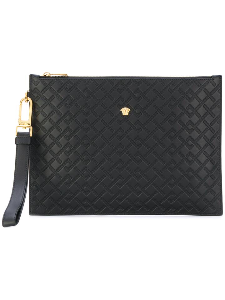 Versace Medusa Clutch Bag - Black