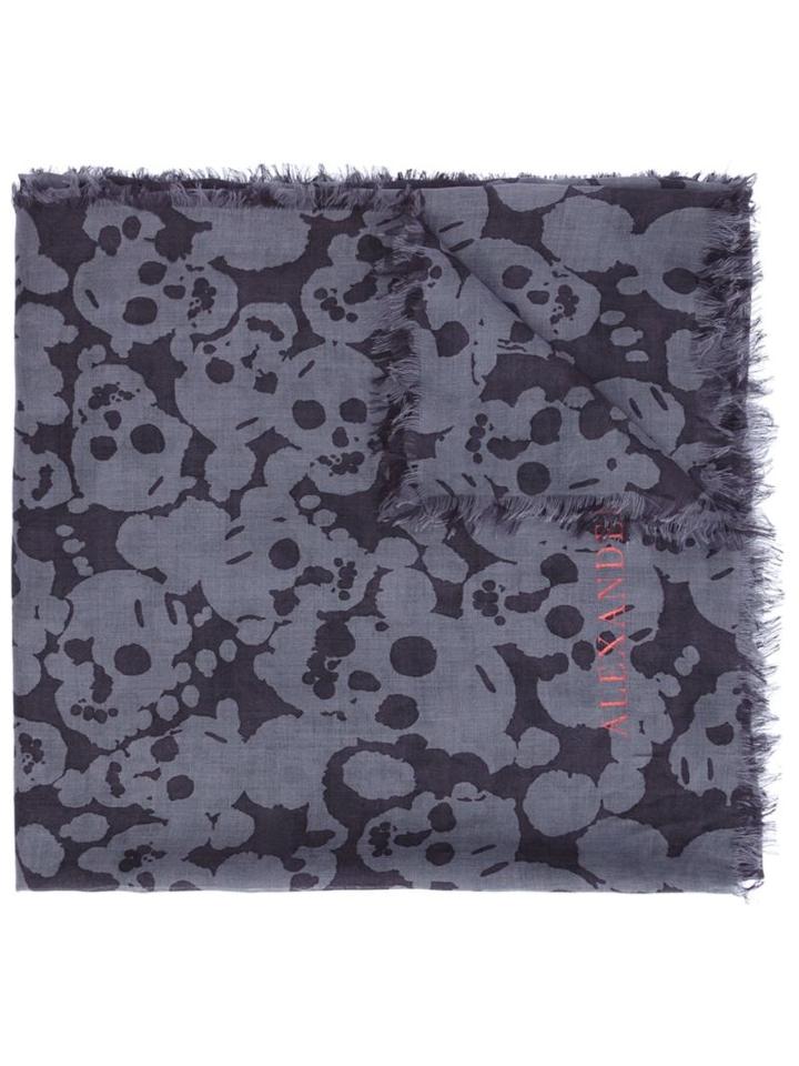 Alexander Mcqueen Speckled Skull Scarf