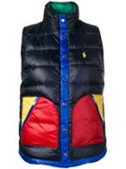 Polo Ralph Lauren Contrast Pocket Padded Gilet - Blue