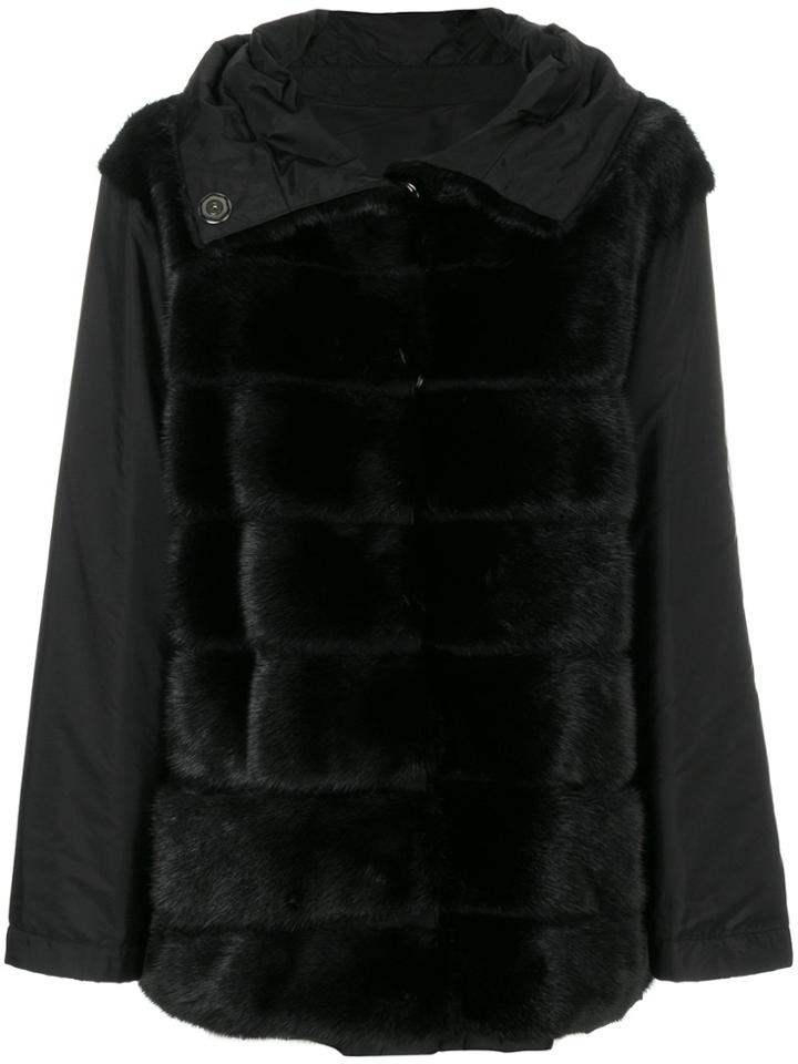Simonetta Ravizza Hooded Coat - Black