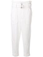 Iro Harmony Cropped Trousers - White