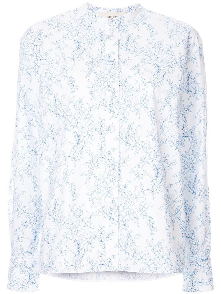 Ports 1961 Floral Print Blouse - White