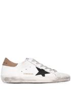 Golden Goose Superstar Distressed Low-top Sneakers - White