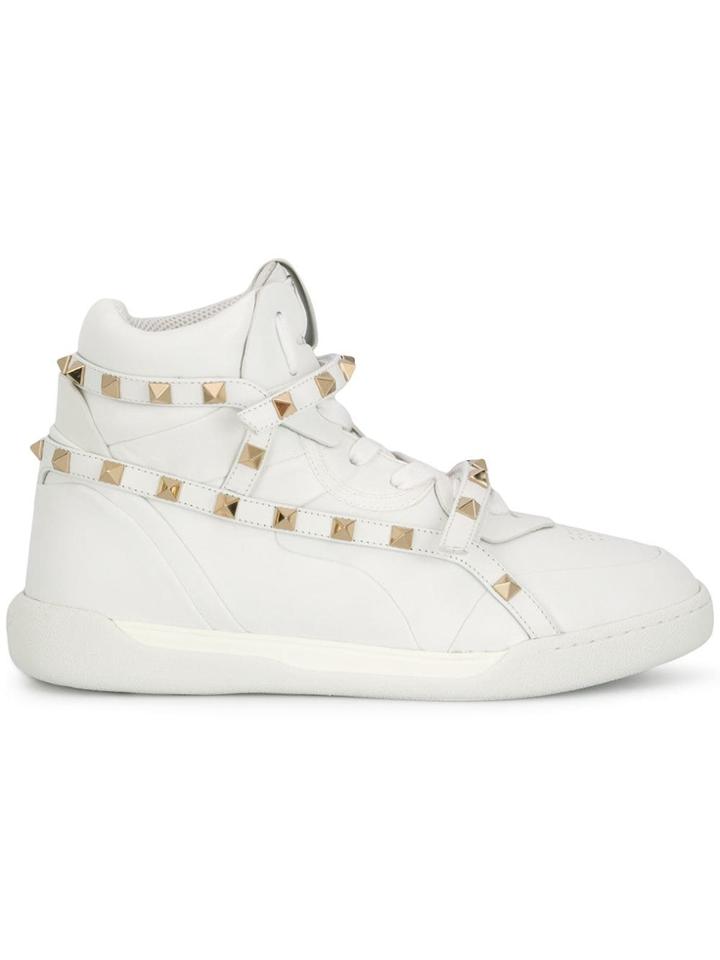 Valentino Valentino Garavani Rockstud Hi-top Sneakers - White