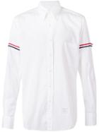 Thom Browne Striped Sleeve Shirt, Men's, Size: Iii, White, Cotton