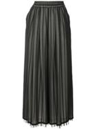 Maison Mihara Yasuhiro Wide Leg Striped Trousers - Black