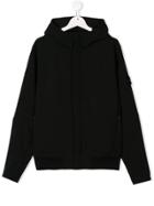 Stone Island Junior Teen Hooded Jacket - Black