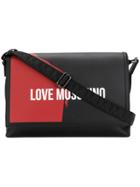 Love Moschino Front Printed Shoulder Bag - Black