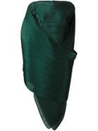 Pleats Please By Issey Miyake Pleated Scarf, Women's, Green, Polyester
