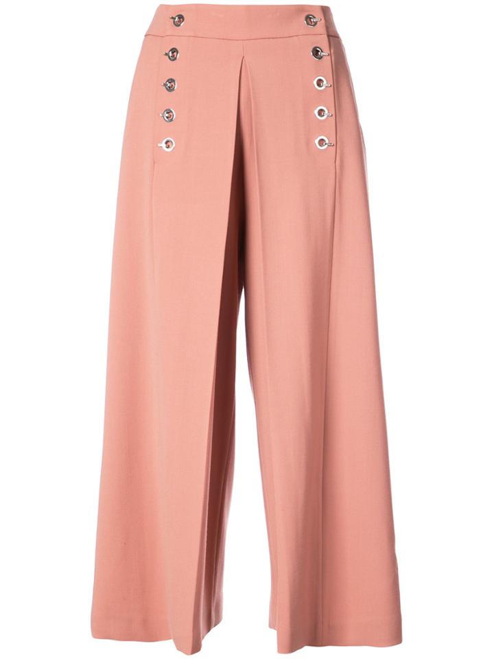 Alexander Wang Cropped Palazzo Pants - Nude & Neutrals