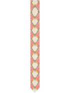 Gucci Snake Print Silk Neck Bow - Pink