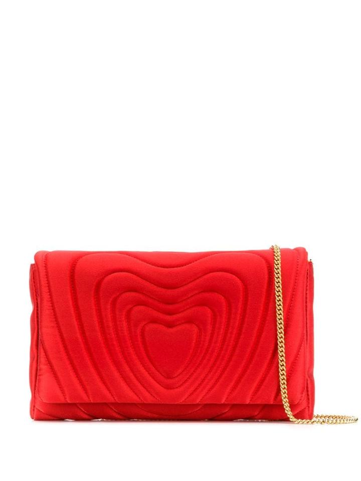 Escada Quilted Effect Clutch Bag - Red
