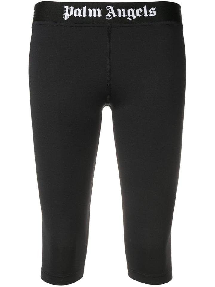 Palm Angels Logo Cycling Shorts - Black