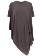 Uma Raquel Davidowicz Asymmetric Madras Blouse - Brown